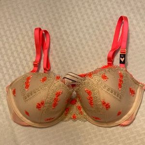 Dream Angels lightly lined lace up Demi bra size 34c